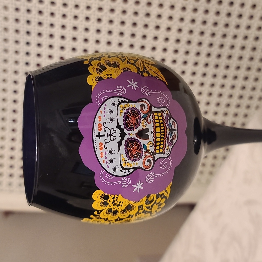 Pier 1 "dia de Los muertos" goblet
